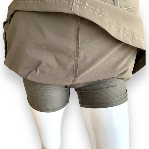 ATHLETA BROWN NYLON/SPANDEX SKORT/SKIRT. WOMEN’S SIZE 8 - Picture 6 of 9